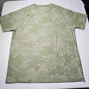 RHONE Men's Reign Camouflage Army Military Green Performance T-Shirt size XL